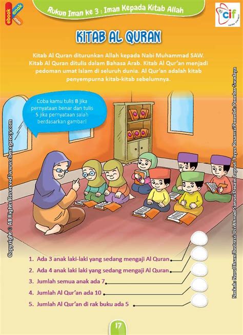 Kitab zabūr diwahyukan allah swt. Download Gratis Worksheet Beriman Kepada Kitab Al Quran ...