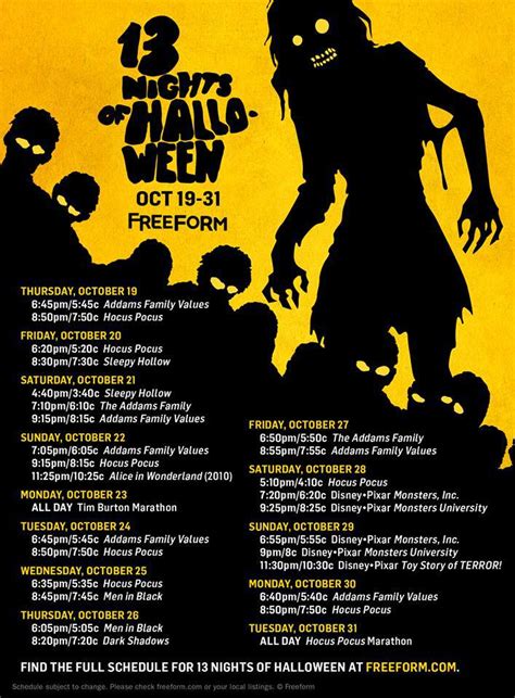 You can look forward to 1976 starz official website containing schedules, original content, movie information, on demand, starz play and extras, online video and more. Freeform Unmasks '13 Nights of Halloween' 2017 Lineup ...