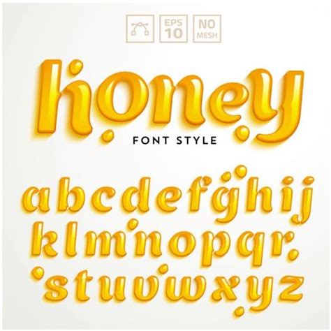 Honey Styles Alphabet Vector Welovesolo