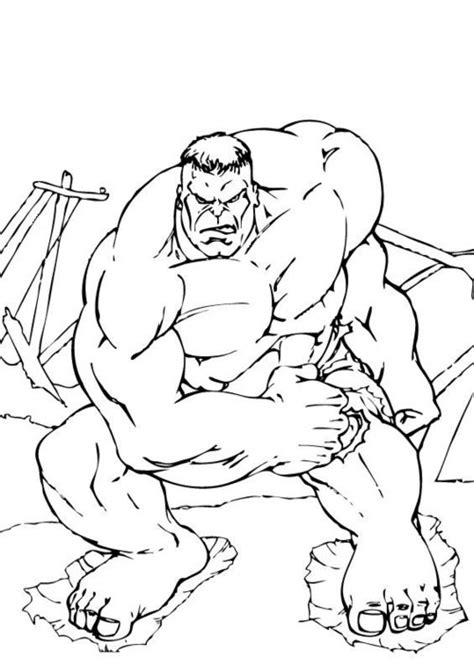 Hulk coloring page for kids The Incredible Hulk Coloring Pages For Kids >> Disney ...