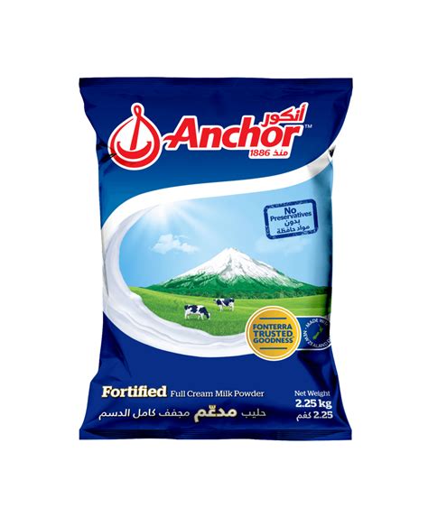 Anchor Fortified Full Cream Milk Powder Bag