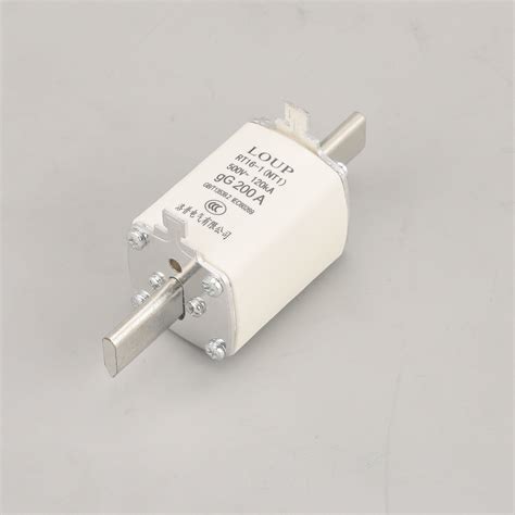 Low Voltage Ceramic Square Body Nh3 Hrc Nh Fuse Link With Blade Contact