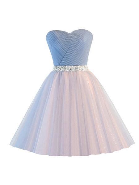 2017 A Line Sweetheart Tulle Prom Drsess Homecoming Dress Sky515