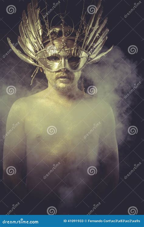 golden deity man with wings and gold helmet stock image image of beauty bronze 41091933