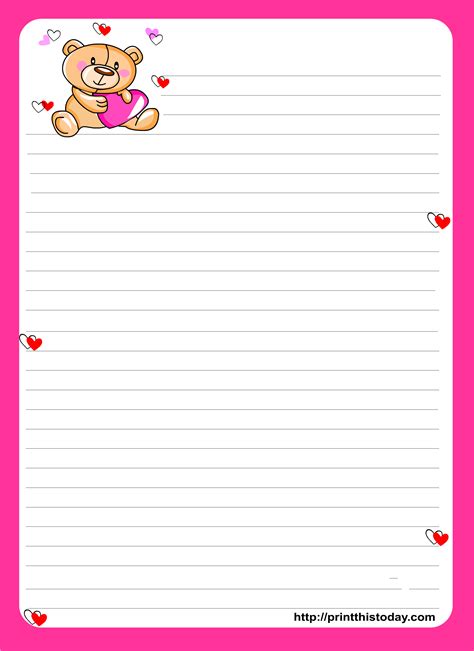 I love cute letter papers and illustrated greeting cards and colorful notebooks and everything papery and lovely. printable stationery paper - Google Search | Free ...