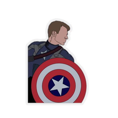 Captain America Sticker Etsy