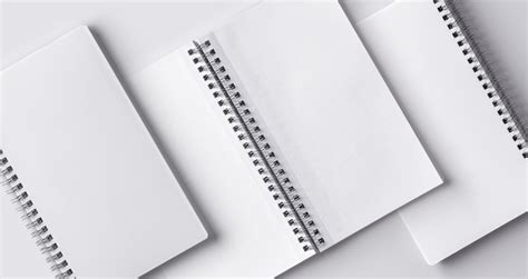 psd ringed paper notebook mockup psd mock  templates pixeden