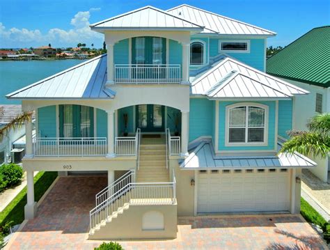 Venuti Residence Coastal Key West Style Beach House Exterior Beach