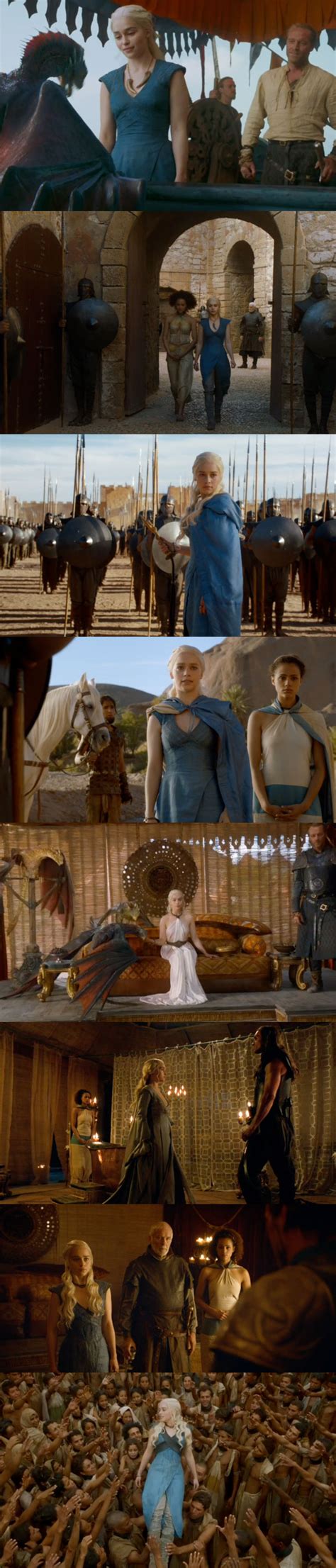 « season 7 | season 8. This is how much Daenerys' ~look~ has evolved throughout ...