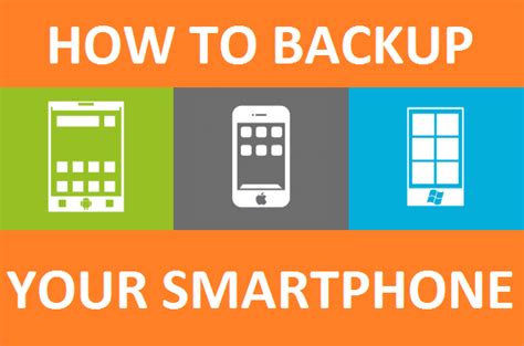 Backup Your Smartphone Update Np