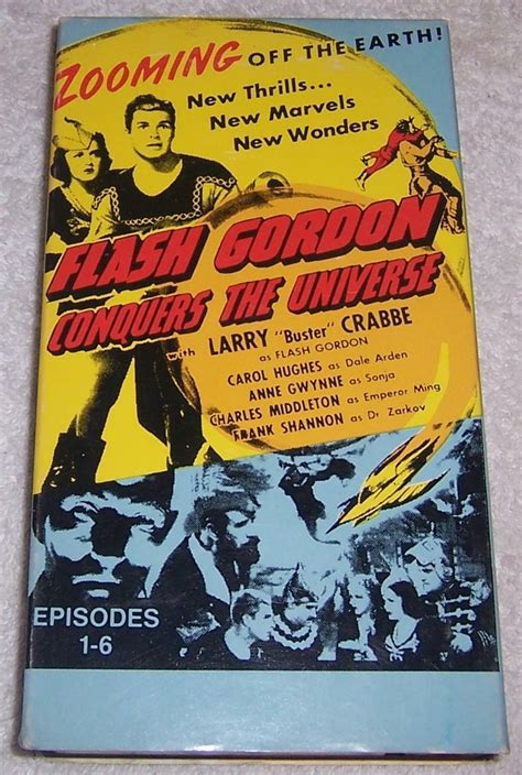 Flash Gordon Conquers The Universe Episodes 1 6 Vhs Video Larry Buster Crabbe 20215021911 Ebay