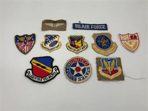 Lot Of 10 Vintage Us Air Force Patches Original Ebay