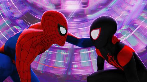 Peter Parker Miles Morales Spider Man Across The Spider Verse Movie