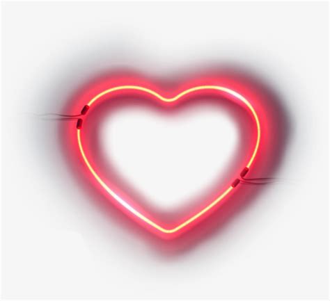 Neon Sticker Heart Red Png Neon Free Transparent Png Download Pngkey