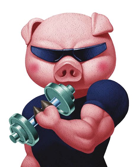 Clipart Pig Muscular Clipart Pig Muscular Transparent Free For