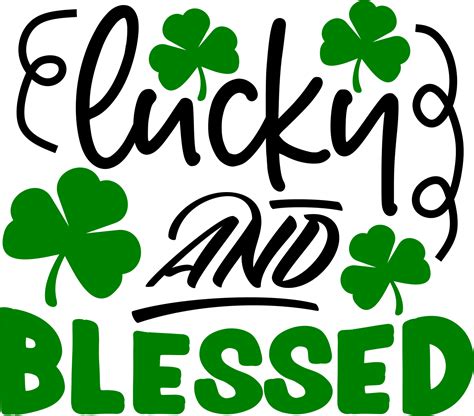 Lucky And Blessed Shamrock Svg St Patricks Day Svg Shamro Inspire