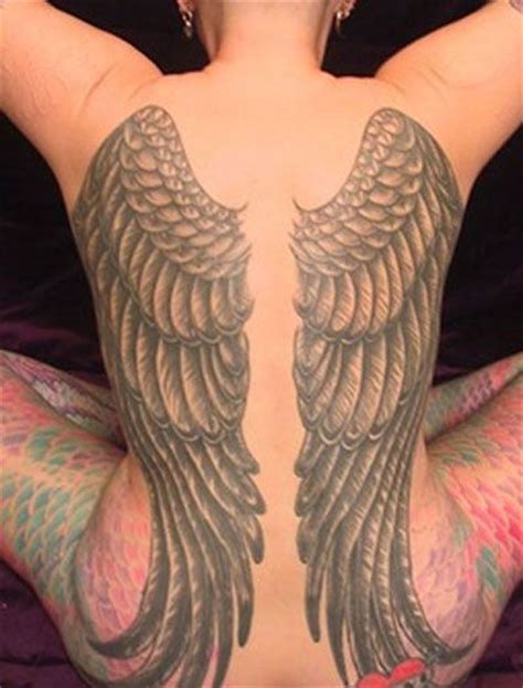 Full Back Angel Wing Tattoos Design Idea Tattoo