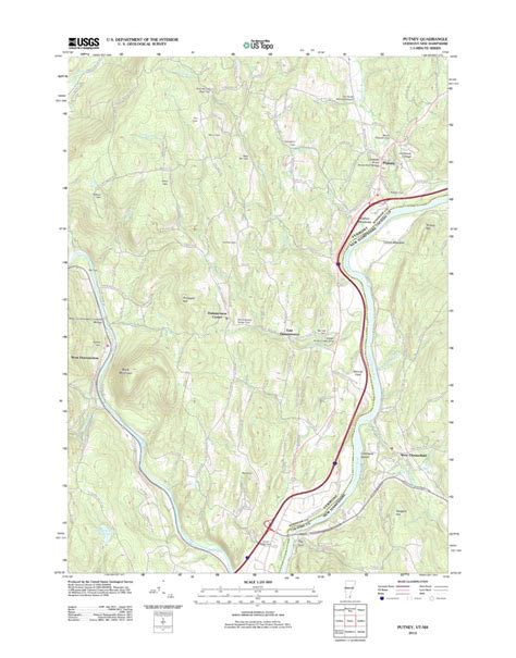Putney Vt Nh 2012 24000 Scale Map By United States Geological