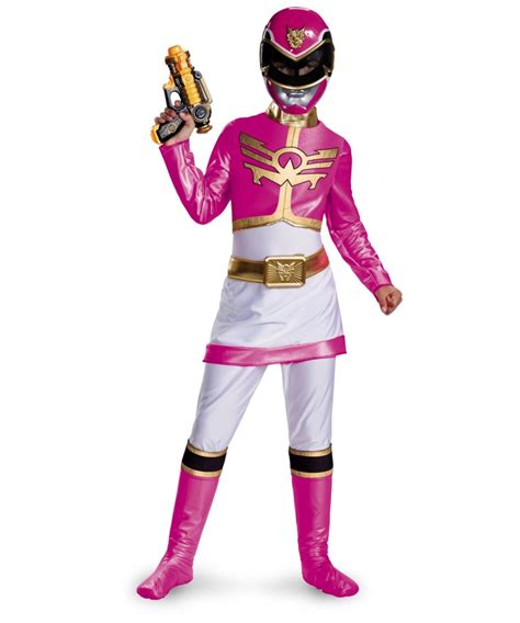 Power Ranger Pink Megaforce Kids Movie Costume Superhero