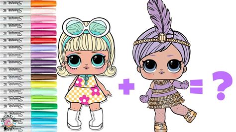 Lol Surprise Coloring Book Page Mash Up Go Go Gurl And The Great Baby