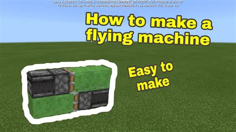 Minecraft How To Make Flying Machine Youtube