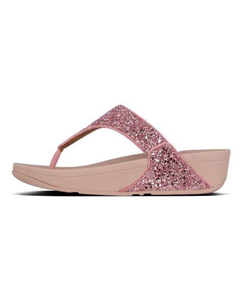 Fitflop Womens Lulu Glitter Toe Thongs Sandal Macys