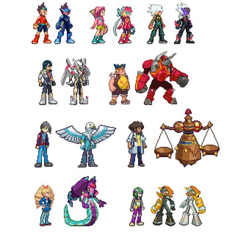 Sprites Mega Man Star Force Characters By Beliot419 On Deviantart