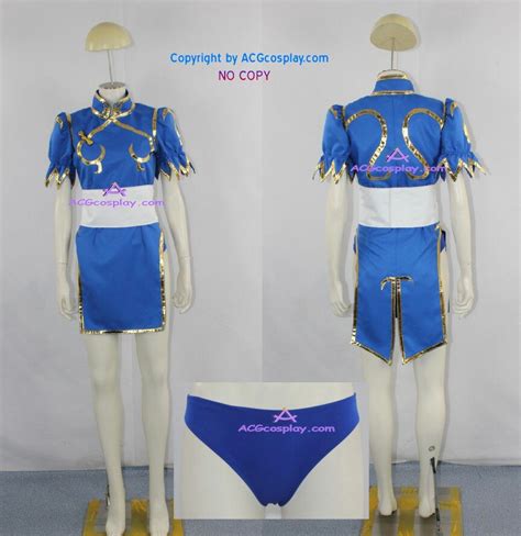 Street Fighter Chun Li Cosplay Costume Chun Li Dress Include Undershort