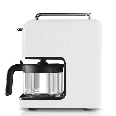 In addition, lovers of hot chocolate will definitely value the feature of having a separate carafe for hot chocolate. De'Longhi kMix 5 Cup Coffee Maker, White | 5 cup coffee ...