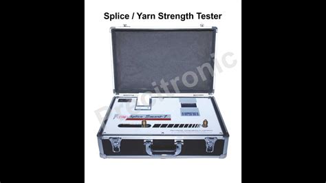 Yarn Splice Strength Tester Youtube