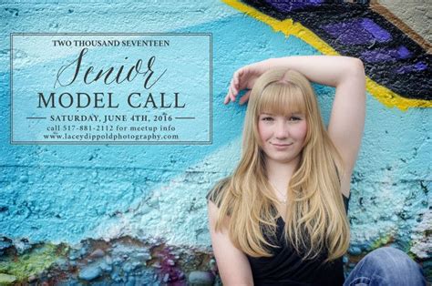 2017 Senior Model Call Model Call Model Photography Business