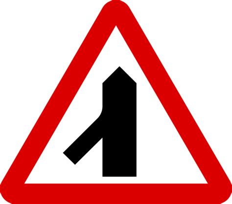 Filemauritius Road Signs Warning Sign Traffic Merging From Left