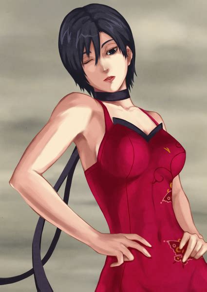Ada Wong Resident Evil Resident Evil 4 1girl Black Hair Breasts