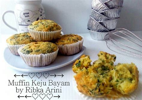 Resep cake tape keju almond empuk dan mudah! Resep Muffin Keju Bayam (gurih, less sugar, enaaak) oleh ...