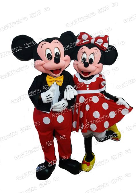 Mickey And Minnie Duo Deluxe Mascotte Event Costumes