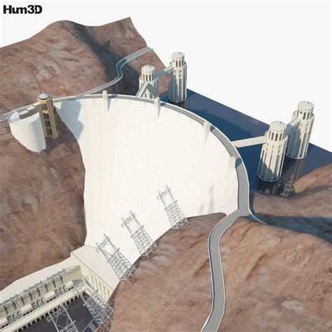 Hoover Dam 3d Model Architecture On Hum3d