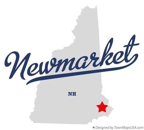 Map Of Newmarket Nh New Hampshire