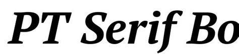 Pt Serif Bold Italic Font Download Free Legionfonts