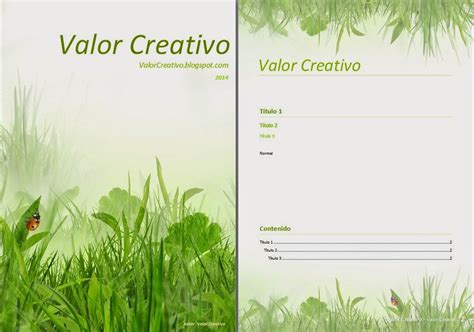 Valor Creativo Plantillas Word 2003 2007 2010 Y 2013