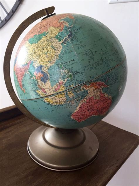 Vintage Replogle Reference Globe 12 Inch World Globe Union Of Etsy