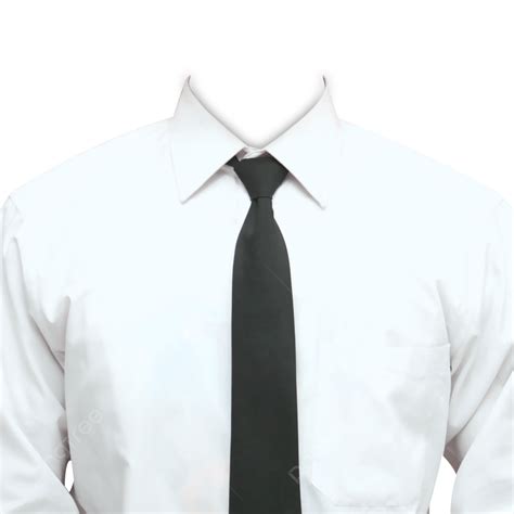 Gaun Transparan Kemeja Putih Dengan Fotografi Dasi Hitam Baju Putih Kemeja Dasi Hitam Png