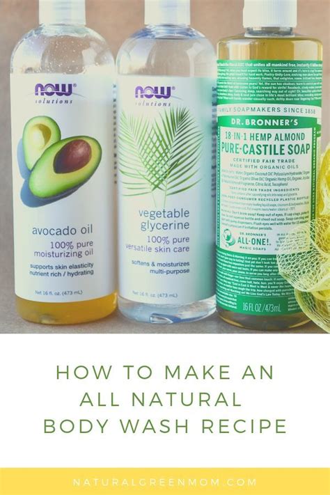 It Is So Easy To Make An All Natural Body Wash Recipe At Home Youll
