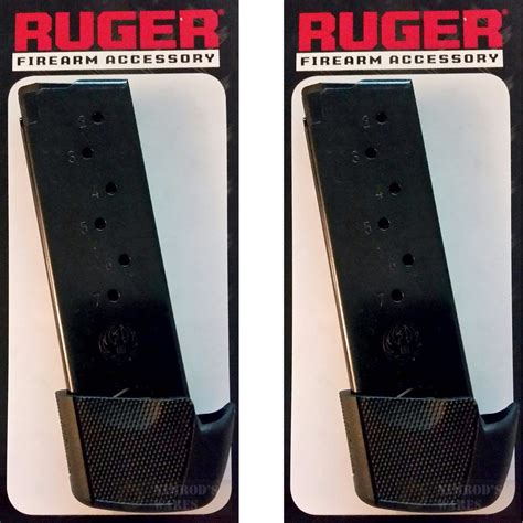 2 Pack Ruger 90404 Lc9 9mm 9 Round Magazines Grip Extension