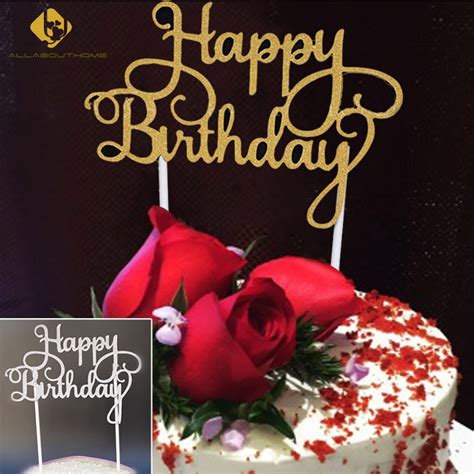 Ia berujar pegawai toko menolak tuliskan 'happy birthday' namun membolehkan ucapan lain untuk ditulis di atas kue. OEM Topper Kue Ulang Tahun Bentuk Tulisan Happy Birthday ...