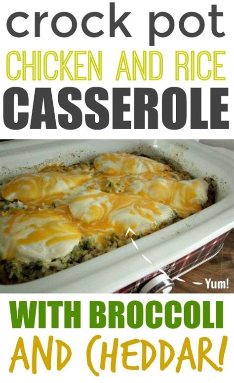 Crock Pot Chicken Rice And Broccoli Casserole Broccoli Walls