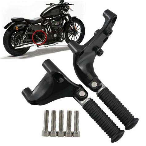 Rear Passenger Foot Pegs Mount Kit Fit For Harley Sportster Xl 883 1200