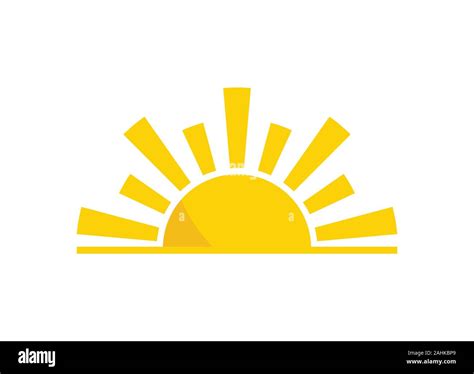 Orange Sun Logo For Your Company Sunburst Icon Abstract Creative Sun