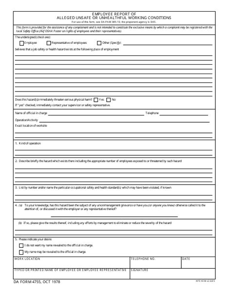 Da Form 4755 Fill Out Sign Online And Download Fillable Pdf