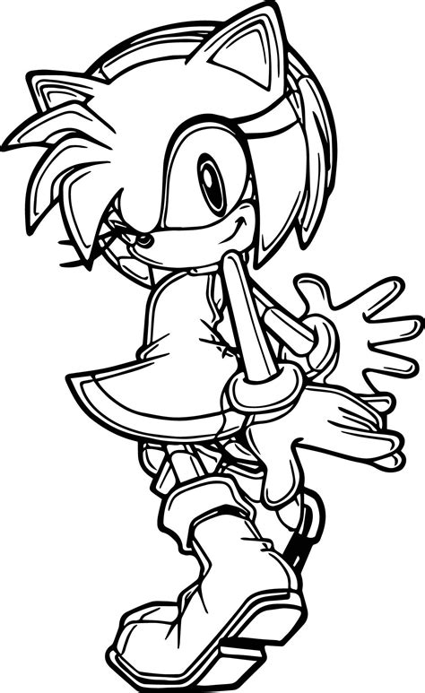 Princess Amy Rose Coloring Pages
