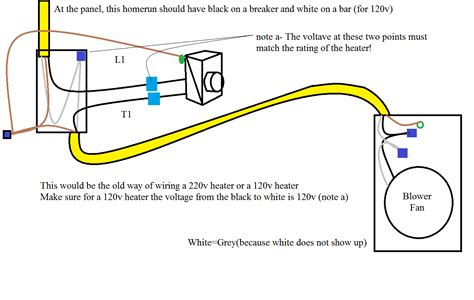 Thermostat installation & wiring diagrams. Basic help and information: Wiring thermostat for 120v heater